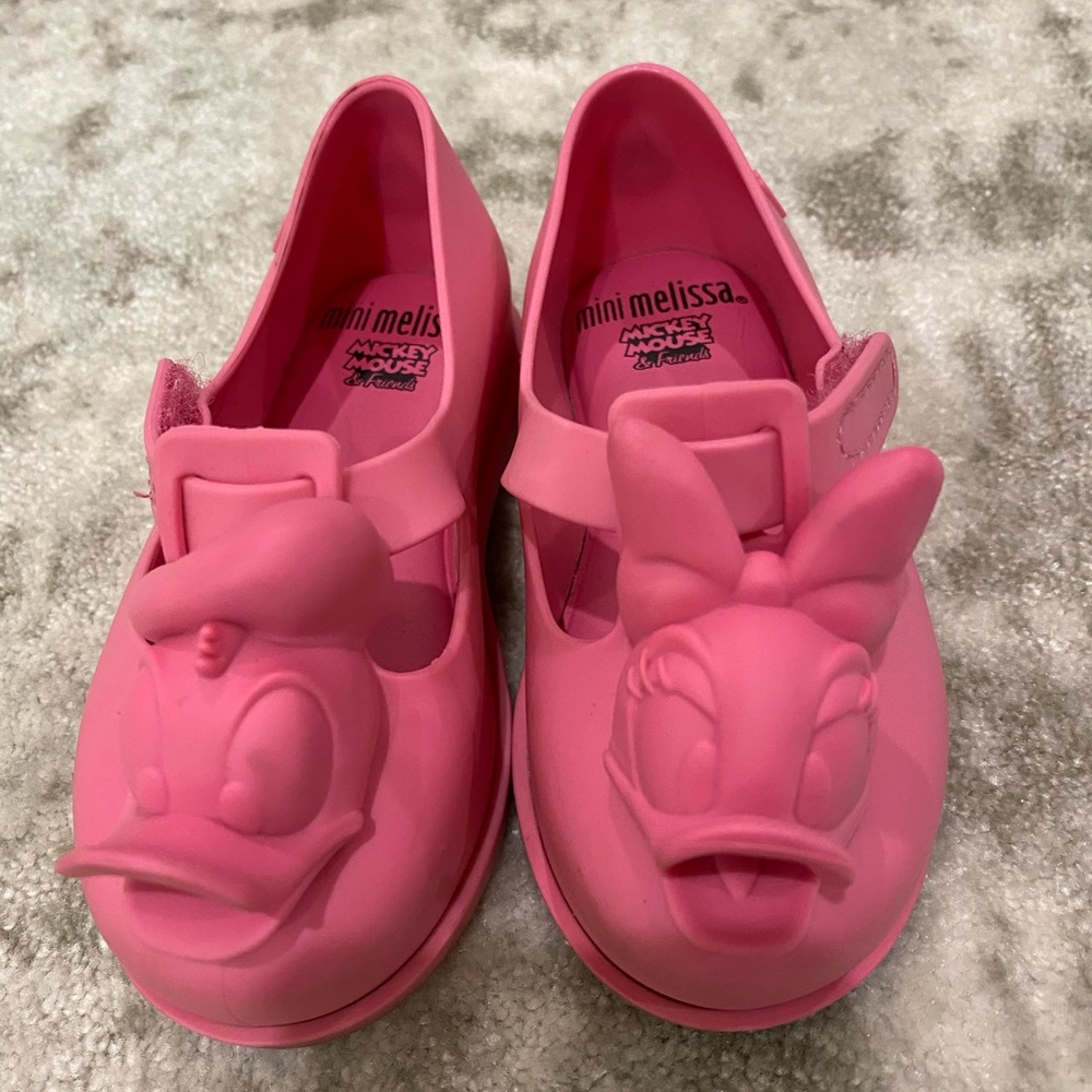Pink Donald And Daisy Duck Mini Melissa Shoes